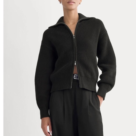 Everlane The Full Zip Sweater in Everyday Cotton - Picture 1 of 6